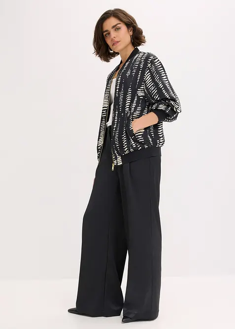 Bluzon ze splývavého saténu, bonprix