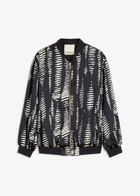 Bluzon ze splývavého saténu, bonprix