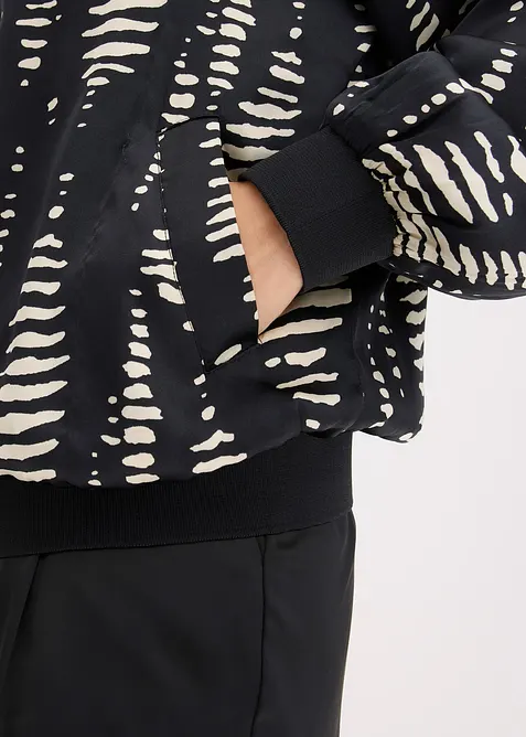 Bluzon ze splývavého saténu, bonprix