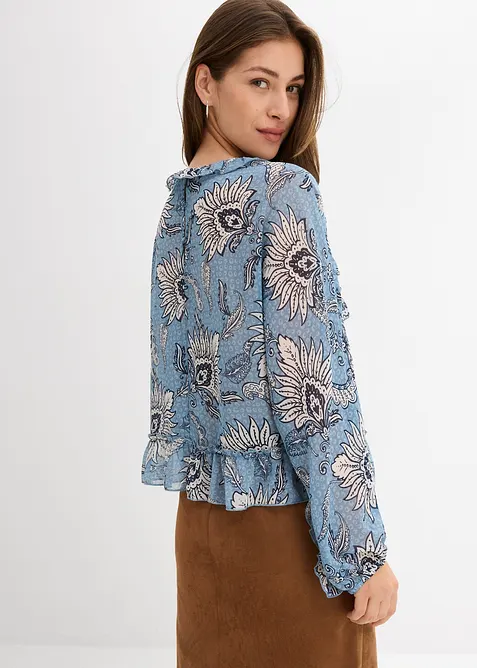 Šifónová halenka s volánky, bonprix