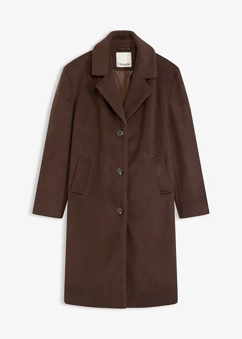 Krátký kabát ve vlněném vzhledu, bonprix