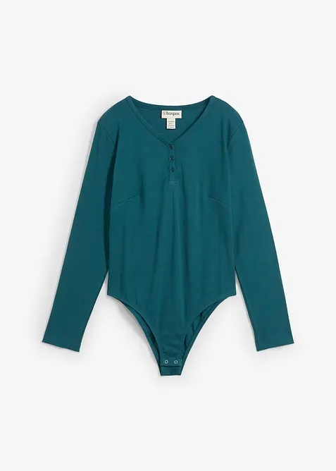 Žebrované body s čistou organickou bavlnou, bonprix