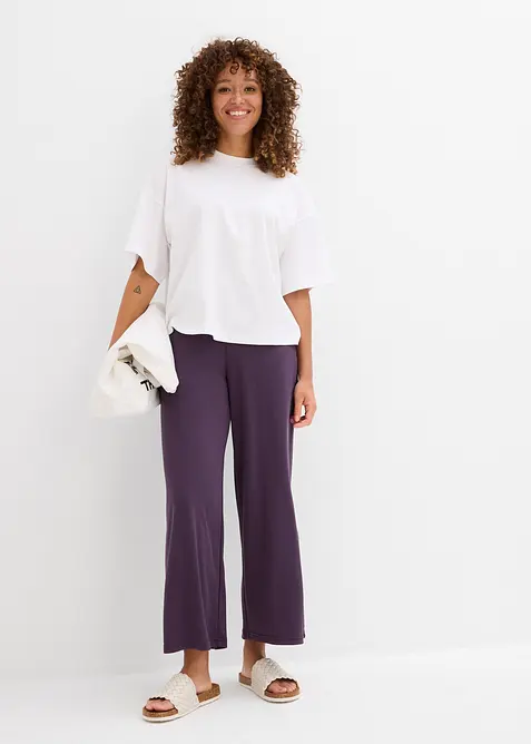 Krátké oversize tričko z čisté těžké organické bavlny, bonprix