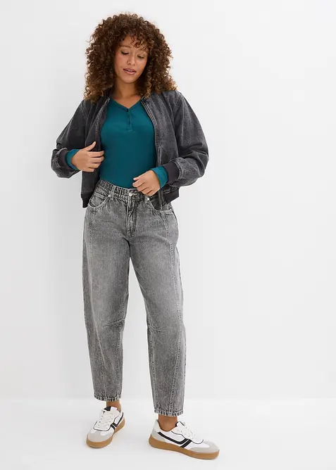 Žebrované body s čistou organickou bavlnou, bonprix