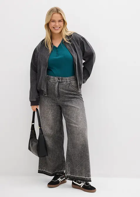 Žebrovan&eacute; body s čistou organickou bavlnou, bonprix