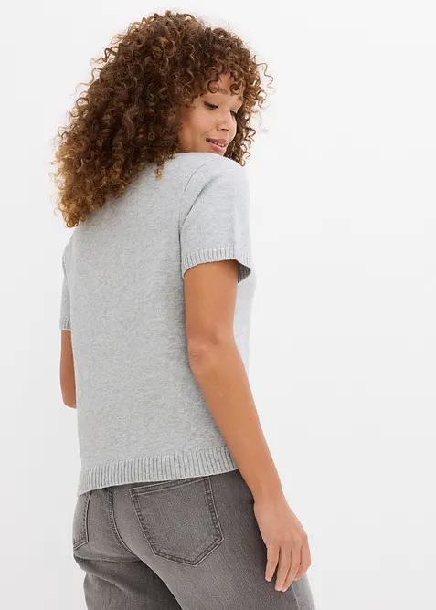 Pletený kabátek s krátkým rukávem, bonprix