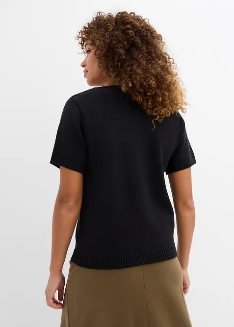 Pleten&yacute; kab&aacute;tek s kr&aacute;tk&yacute;m ruk&aacute;vem, bonprix