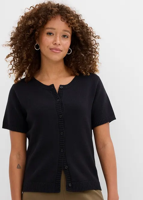 Pleten&yacute; kab&aacute;tek s kr&aacute;tk&yacute;m ruk&aacute;vem, bonprix