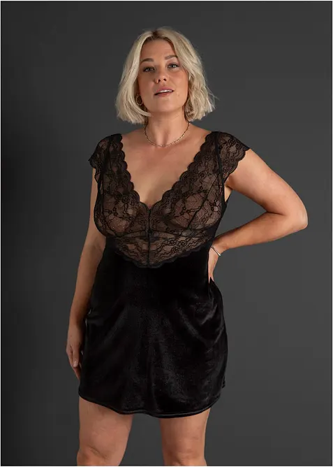 Sametové šaty, bonprix