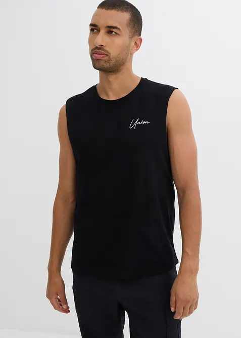 Triko bez rukávů, z čisté organické bavlny, Loose Fit (2 ks v balení), bonprix