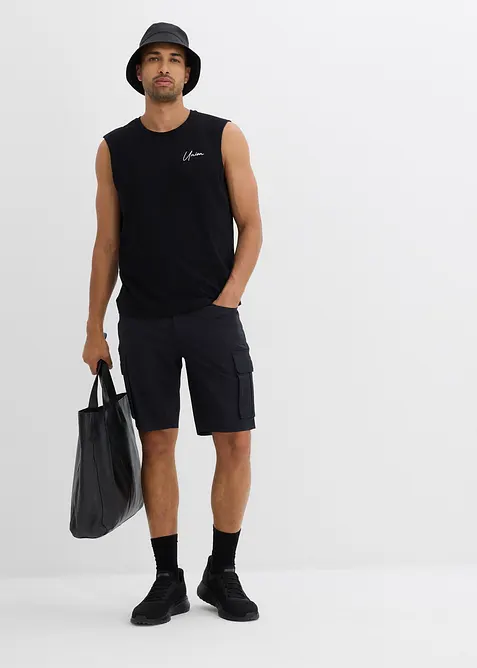 Triko bez rukávů, z čisté organické bavlny, Loose Fit (2 ks v balení), bonprix