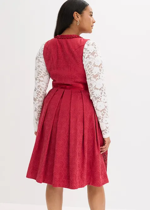 Dirndl se z&aacute;stěrou s flitry (2d&iacute;ln&aacute; souprava), bonprix