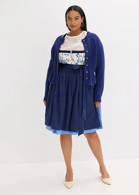 Kroj ve stylu dirndl s vyšívanou zástěrou (2dílná souprava), bonprix