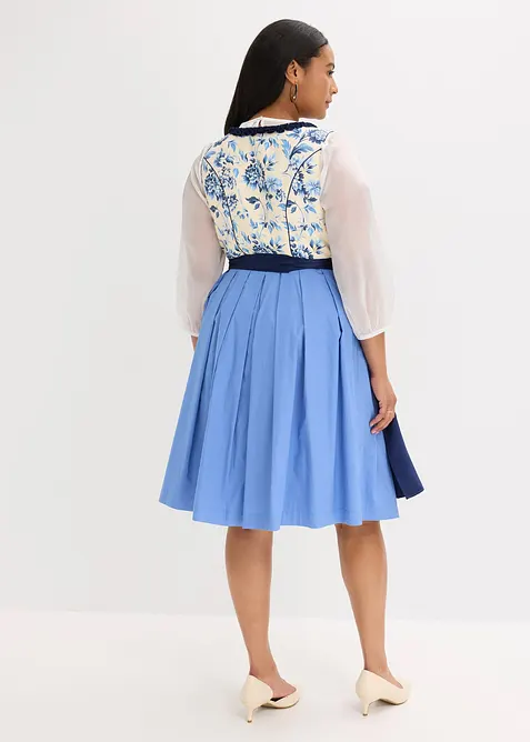 Kroj ve stylu dirndl s vyšívanou zástěrou (2dílná souprava), bonprix