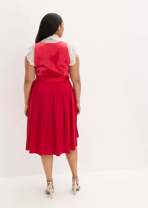 Kroj Dirndl se sametem, v délce midi (2dílná souprava), bonprix