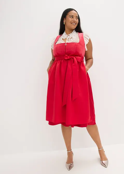 Kroj Dirndl se sametem, v délce midi (2dílná souprava), bonprix