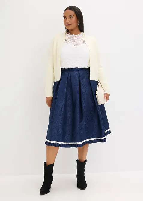 Krojový pletený kabátek, bonprix