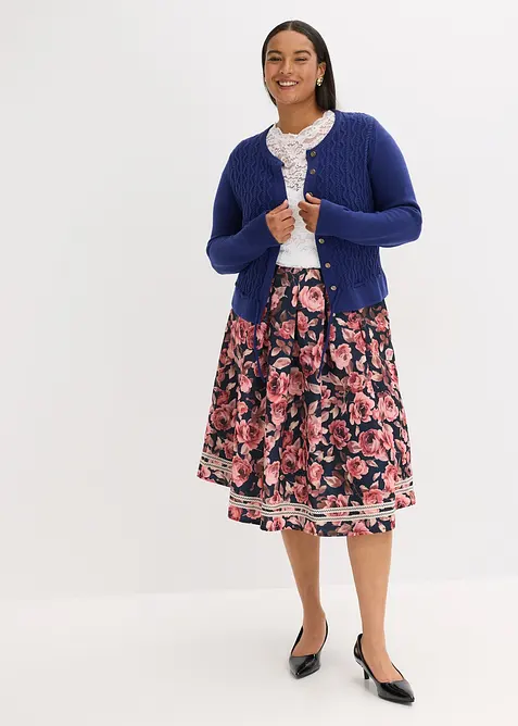 Krojov&yacute; pleten&yacute; kab&aacute;tek, bonprix