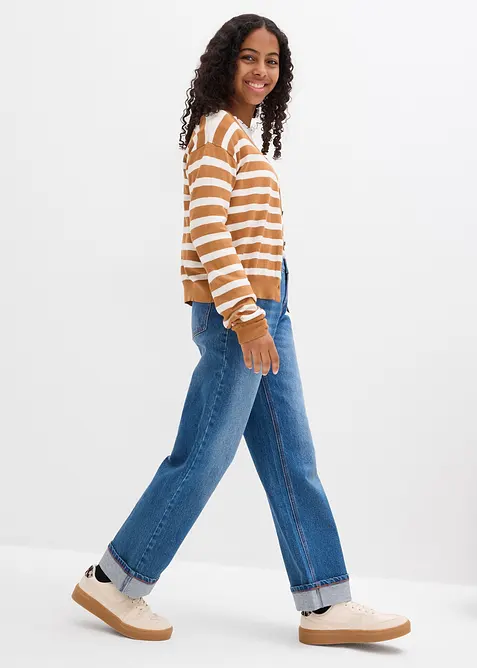 Džíny Wide Leg, Low Waist, bonprix