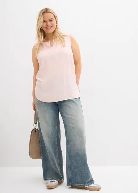 Halenkový top z měkké viskózy, bonprix