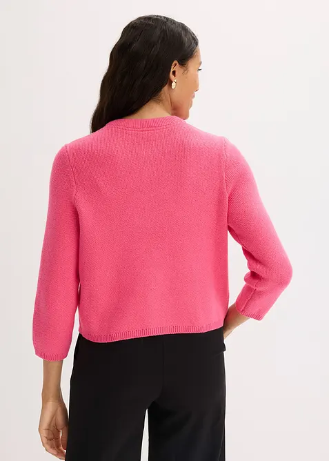 Pletený kabátek z bavlny, bonprix