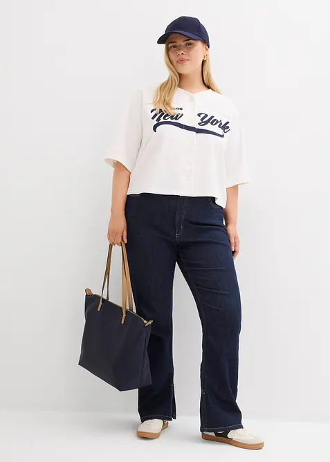 Oversize mikina z měkk&eacute; bavlněn&eacute; směsi, bonprix