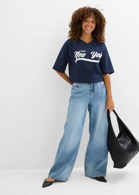 Oversize mikina z měkk&eacute; bavlněn&eacute; směsi, bonprix