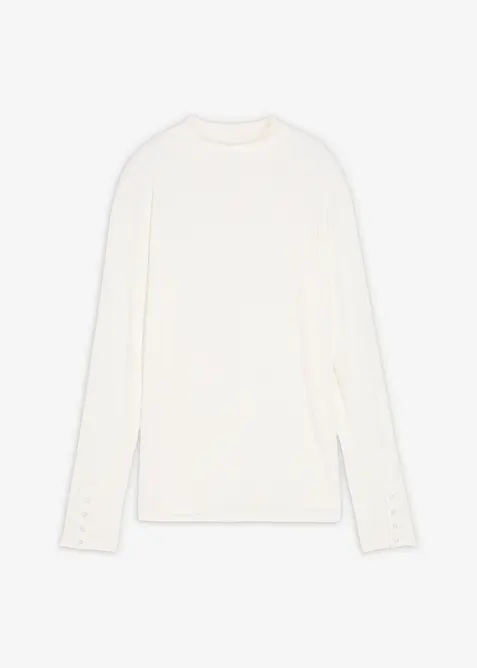 Žebrované tričko s dlouhým rukávem, bonprix