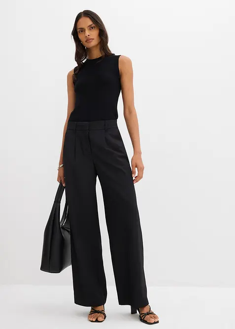 Kalhoty bez zapínání, s keprovou strukturou, bonprix