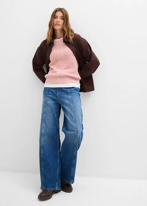 Vesta z bavlněn&eacute; směsi, bonprix