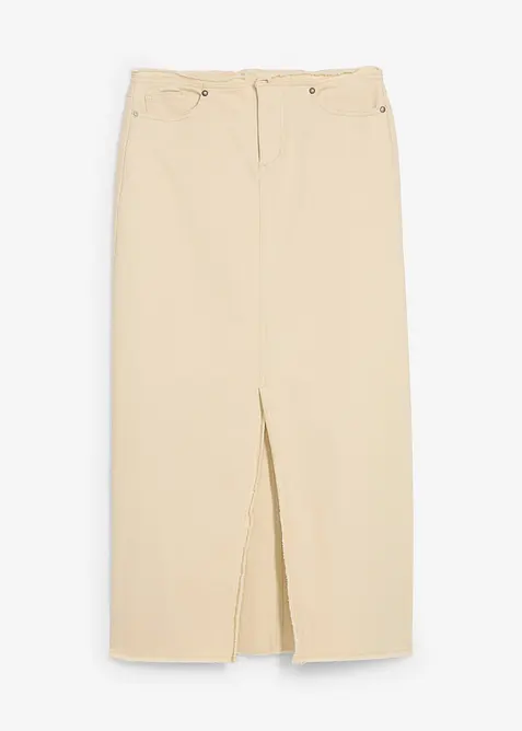 Keprov&aacute; sukně s roztřepen&iacute;m, bonprix