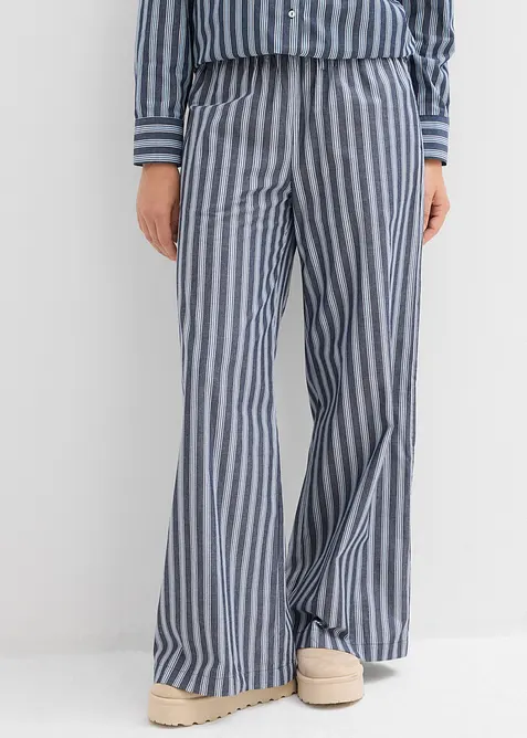 Kalhoty Palazzo z čisté bavlny, bonprix