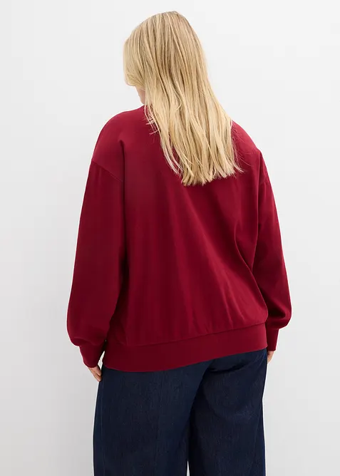 Mikina na zap&iacute;n&aacute;n&iacute; z čist&eacute; bavlny, bonprix