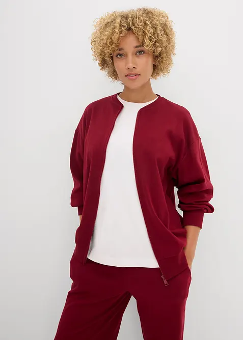 Mikina na zap&iacute;n&aacute;n&iacute; z čist&eacute; bavlny, bonprix