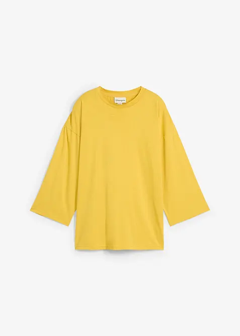 Tričko s lichoběžn&iacute;kov&yacute;m střihem a s pod&iacute;lem hedv&aacute;b&iacute;, bonprix