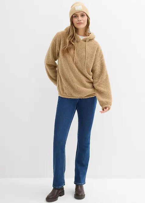 Mikina z medvídkového flísu, bonprix