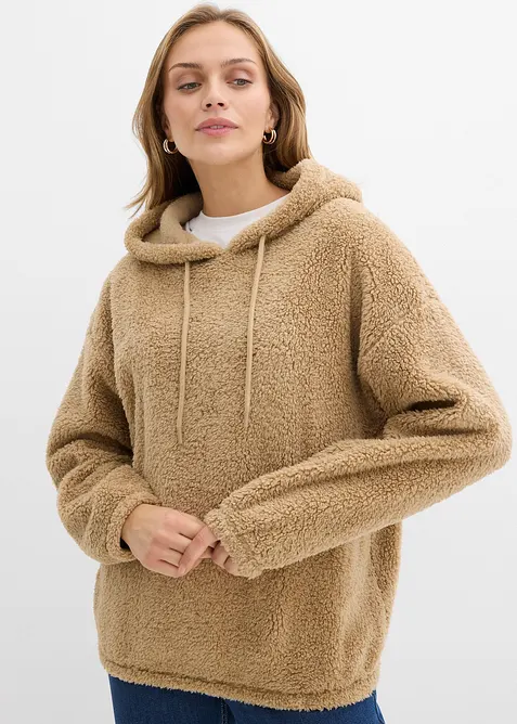 Mikina z medvídkového flísu, bonprix