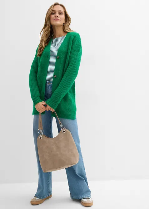 Kabátek ze silnější pleteniny z měkké vlněné směsi, bonprix