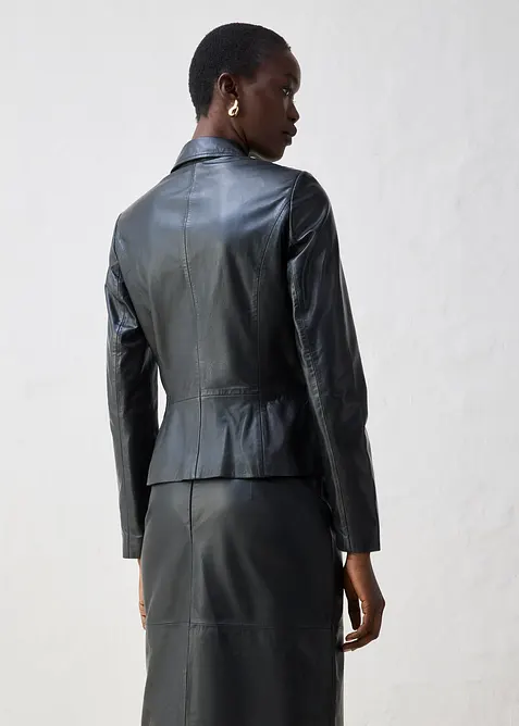 Krátký blejzr z jehněčí kůže napa, bonprix