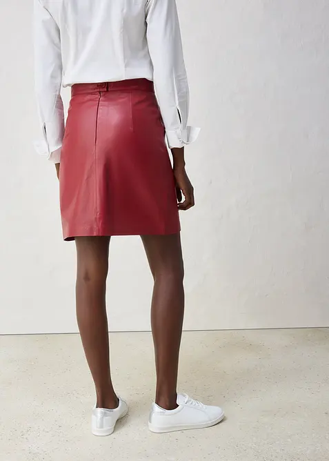 Minisukně z jehněč&iacute; kůže napa, bonprix