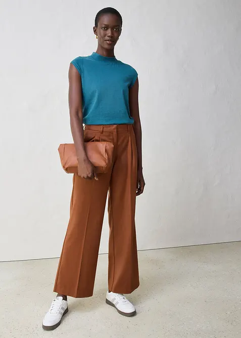 Tričko s podílem hedvábí, bonprix