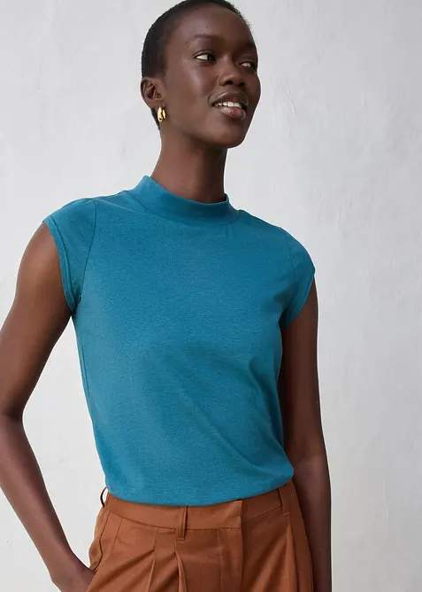 Tričko s podílem hedvábí, bonprix