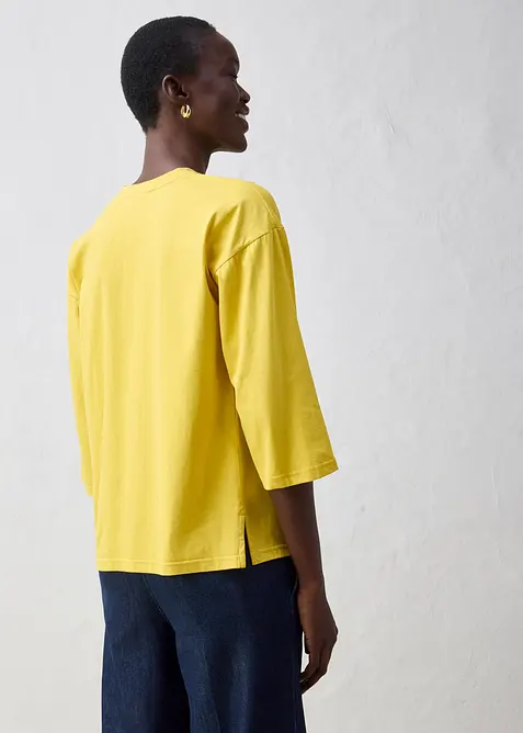 Tričko s lichoběžn&iacute;kov&yacute;m střihem a s pod&iacute;lem hedv&aacute;b&iacute;, bonprix