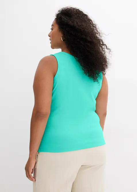 Žebrované tílko s organickou bavlnou (2 ks v balení), bonprix