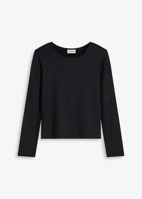 Přiléhavé tričko s dlouhým rukávem, bonprix