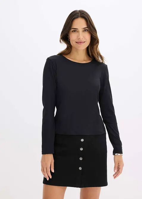 Přiléhavé tričko s dlouhým rukávem, bonprix