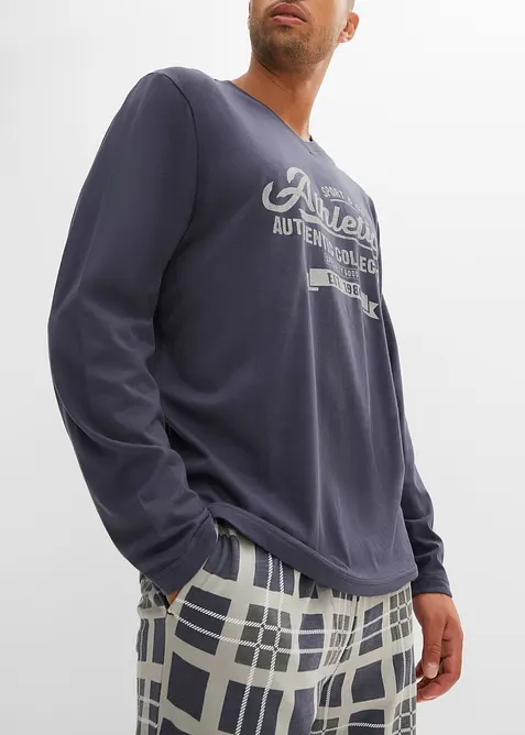 Pyžamo s dlouhým rukávem, z čisté organické bavlny, bonprix