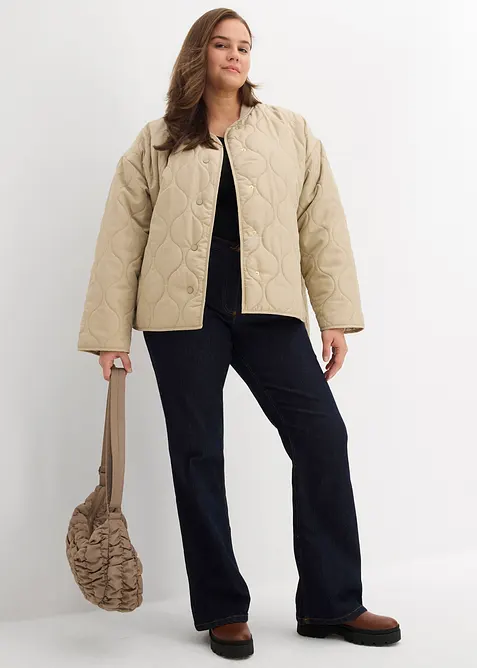 Velmi lehk&aacute;, oversize pro&scaron;&iacute;van&aacute; bunda, bonprix