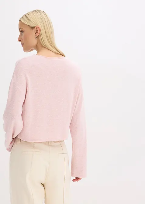 Žebrovan&yacute; kab&aacute;tek z jemn&eacute; pleteniny, bonprix