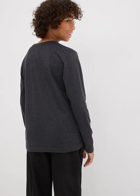 Triko s dlouhým rukávem, s bavlnou, bonprix